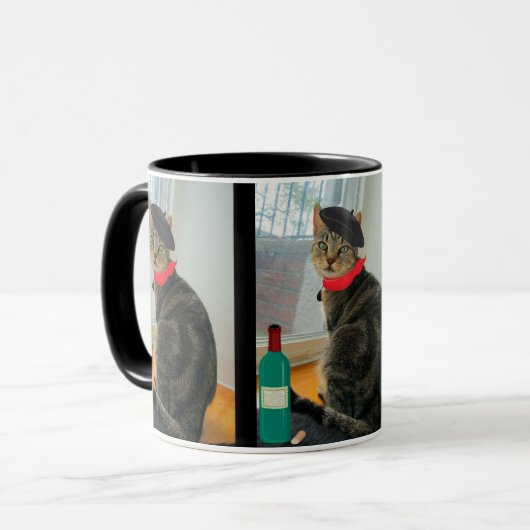 Frenchie Indigo Tasse (Vorderseite Links)
