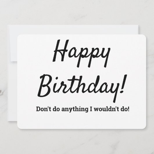 Frenchie Jailbird Happy Birthday Card (Rückseite)