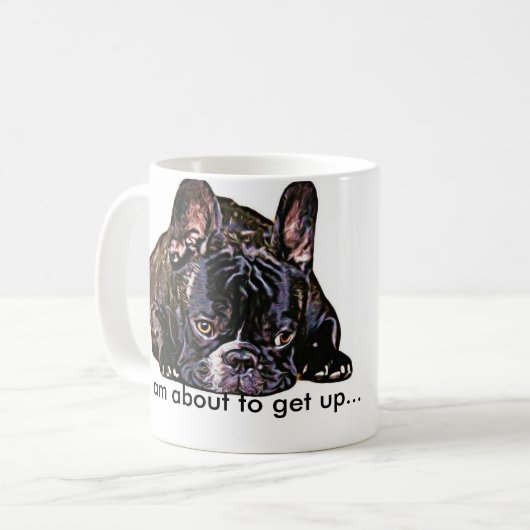 Frenchie Kaffee-Tasse Kaffeetasse (Vorderseite Links)