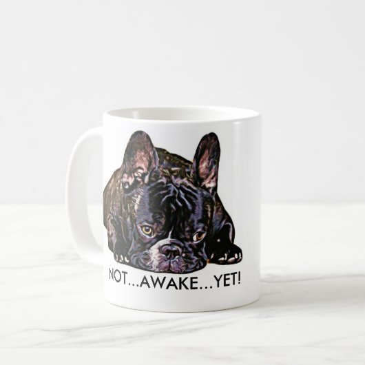 Frenchie Kaffee-Tasse Kaffeetasse (Vorderseite Links)