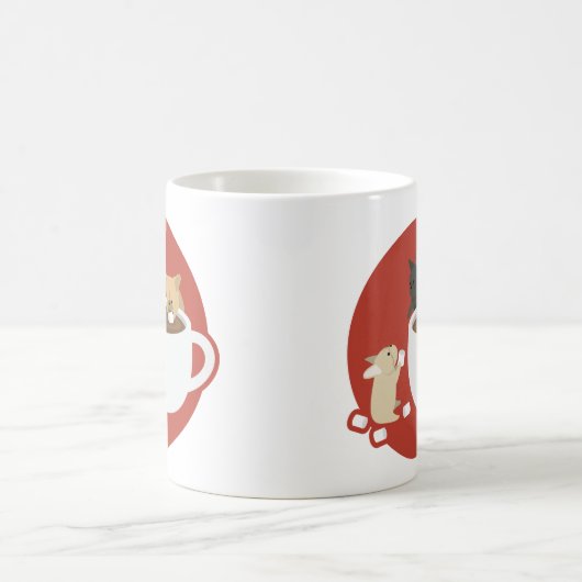 Frenchie Kakao Kaffeetasse (Mittel)