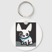 Frenchie Keyring Schlüsselanhänger (Vorderseite)