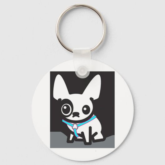 Frenchie Keyring Schlüsselanhänger (Vorderseite)