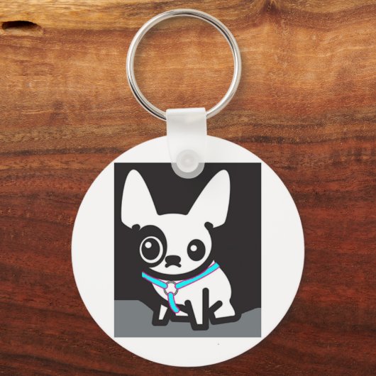 Frenchie Keyring Schlüsselanhänger (Vorderseite)