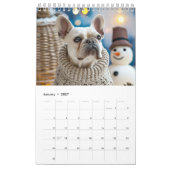 Frenchie Knit Seasons - 2026 Cozy Dog Calendar Kalender (Jan 2027)