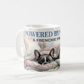 Frenchie Kuschelweiches Hundemutter-Shirt Kaffeetasse (Vorderseite Links)