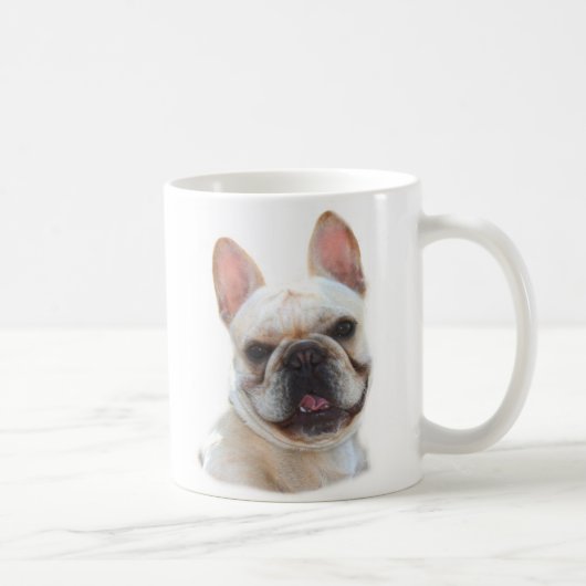 Frenchie lächelnde Tasse (Rechts)