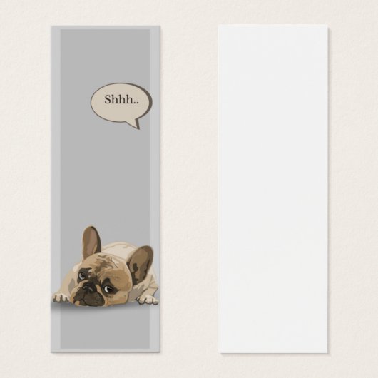Frenchie Lesezeichen (Vorne & Hinten)