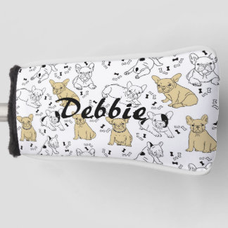 Frenchie Lieben Knochen Golf Headcover