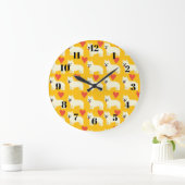 Frenchie-Liebhaber Große Wanduhr (Zuhause)
