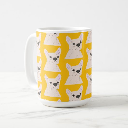 Frenchie-Liebhaber Kaffeetasse (Vorderseite Links)