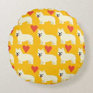 Frenchie-Liebhaber Rundes Kissen