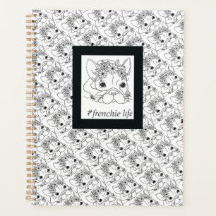 #FRENCHIE LIFE PLANNER `MONATLICH/WOCHE 8.5X11‘ PLANER