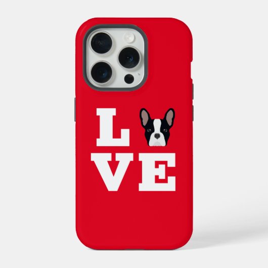 Frenchie Love iPhone Hülle (Rückseite)