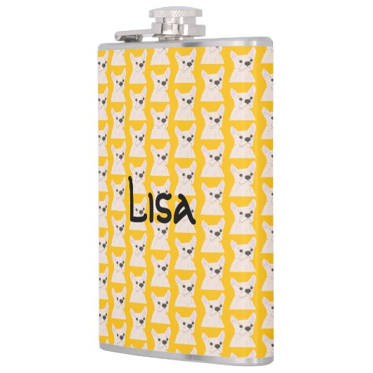 Frenchie Lover Flachmann (Links)