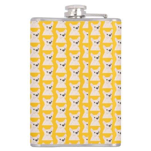 Frenchie Lover Flachmann (Rückseite)