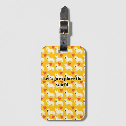 Frenchie Lover Gepäckanhänger (Vorderseite Vertikal)