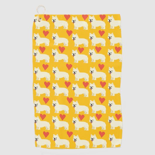 Frenchie Lover Golfhandtuch (Vorderseite)