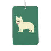 Frenchie Lover Green Autolufterfrischer (Vorderseite)