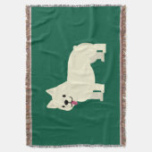 Frenchie Lover Green Decke (Vorderseite Vertikal)