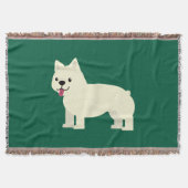 Frenchie Lover Green Decke (Vorderseite)