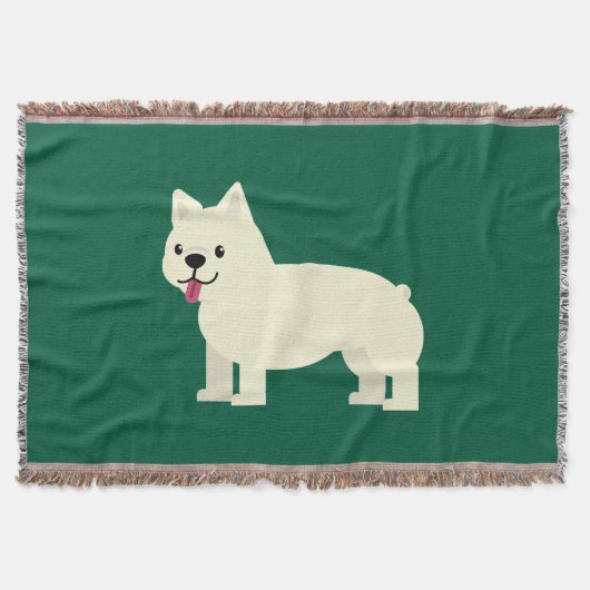 Frenchie Lover Green Decke (Vorderseite)