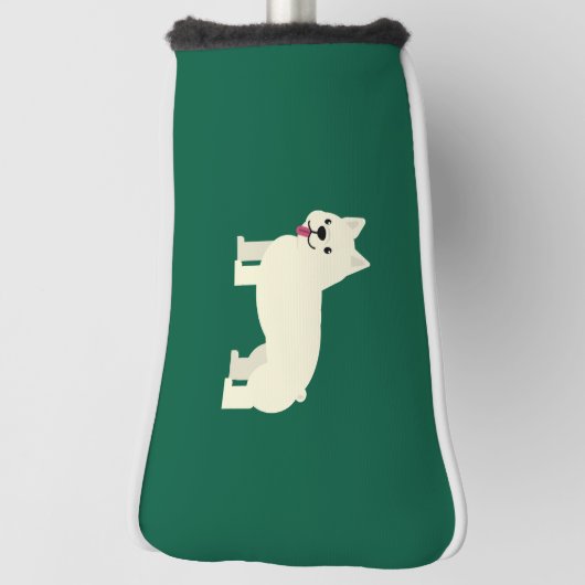 Frenchie Lover Green Golf Headcover (Rotieren 90)