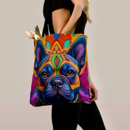 Frenchie Lustiger Geburtstagsfantasie Tasche