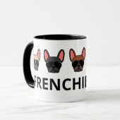 Frenchie Mad French Bulldogs Tasse (Vorderseite Links)