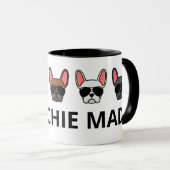 Frenchie Mad French Bulldogs Tasse (VorderseiteRechts)