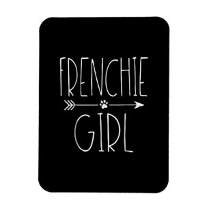 Frenchie-Mädchen   Ich liebe mein französisches Bu Magnet