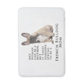 Frenchie Mama Bath Mat Badematte (Vorderseite Vertikal)