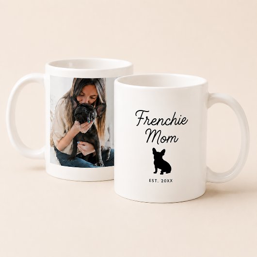 Frenchie-Mama | Benutzerdefiniertes Foto French Bu Kaffeetasse