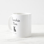 Frenchie-Mama | Benutzerdefiniertes Foto French Bu Kaffeetasse (Vorderseite Links)