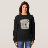 Frenchie Mama Bleached Niedlich French Bulldog Sweatshirt (Vorne ganz)