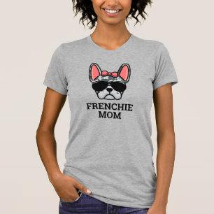 Frenchie Mama Blue Merle Female French Bulldog T-Shirt