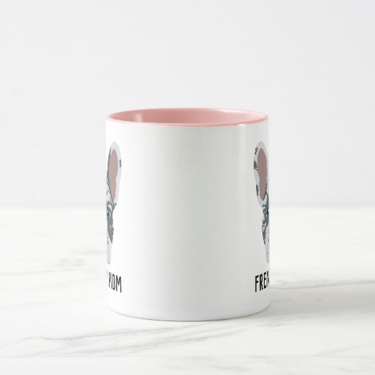 Frenchie Mama Blue Merle French Bulldog Tasse (Zentrum)
