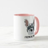 Frenchie Mama Blue Merle French Bulldog Tasse (VorderseiteRechts)