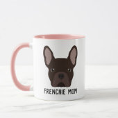 Frenchie Mama Brown French Bulldog Tasse (Links)