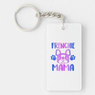 Frenchie Mama Bulldog für Hunde Mama Mama Funny Schlüsselanhänger