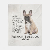 Frenchie Mama Fleece Blanket (Vorderseite)