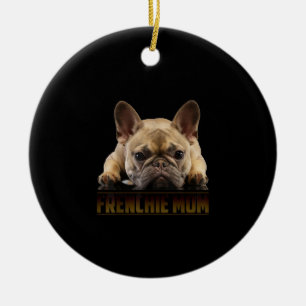 Frenchie-Mama   Französische Bulldogge Mama Gesche Keramik Ornament