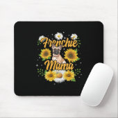 Frenchie Mama French Bulldog Dog Sunflower Mousepad (Mit Mouse)
