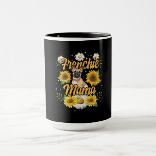 Frenchie Mama French Bulldog Dog Sunflower Tasse