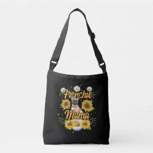 Frenchie Mama French Bulldog Dog Sunflower Tragetaschen Mit Langen Trägern