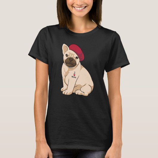 frenchie mama french bulldog mom cute for women T-Shirt (Vorderseite)