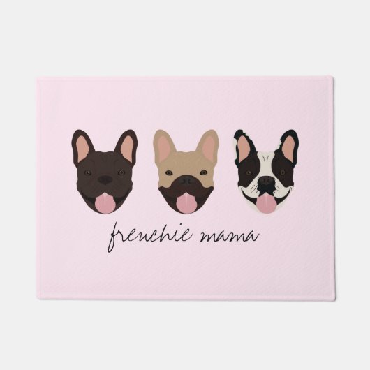 Frenchie Mama French Bulldogs Fußmatte (Vorderseite)