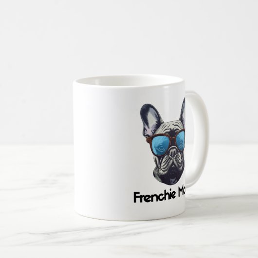 Frenchie Mama Funny French Bulldog Dog Lover Kaffeetasse (VorderseiteRechts)