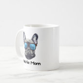 Frenchie Mama Funny French Bulldog Dog Lover Kaffeetasse (Vorderseite Links)