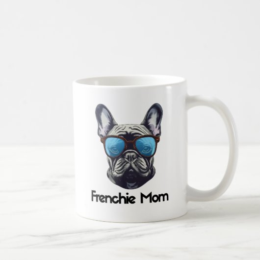 Frenchie Mama Funny French Bulldog Dog Lover Kaffeetasse (Rechts)